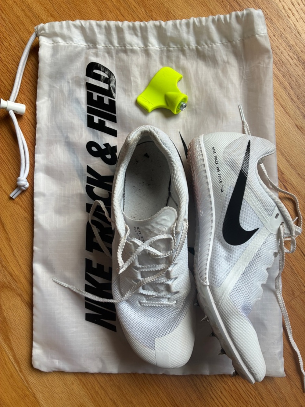 Nike Unisex Zoom Rival Sprint White multi track spikes